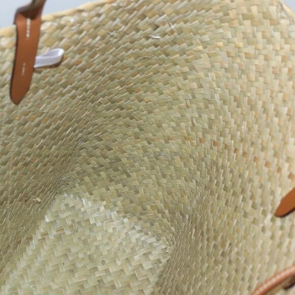 Jimmy Choo Studs Tote Bag Straw Beige Auth BA5421 - Picture 12 of 13